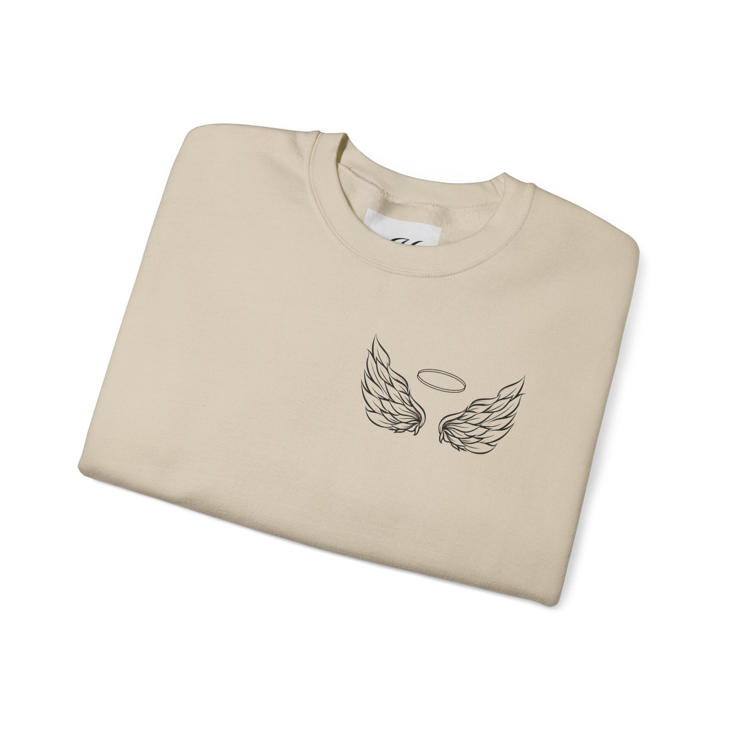 Comforting Angel Wings Crewneck Sweatshirt - Memory of Loved Ones