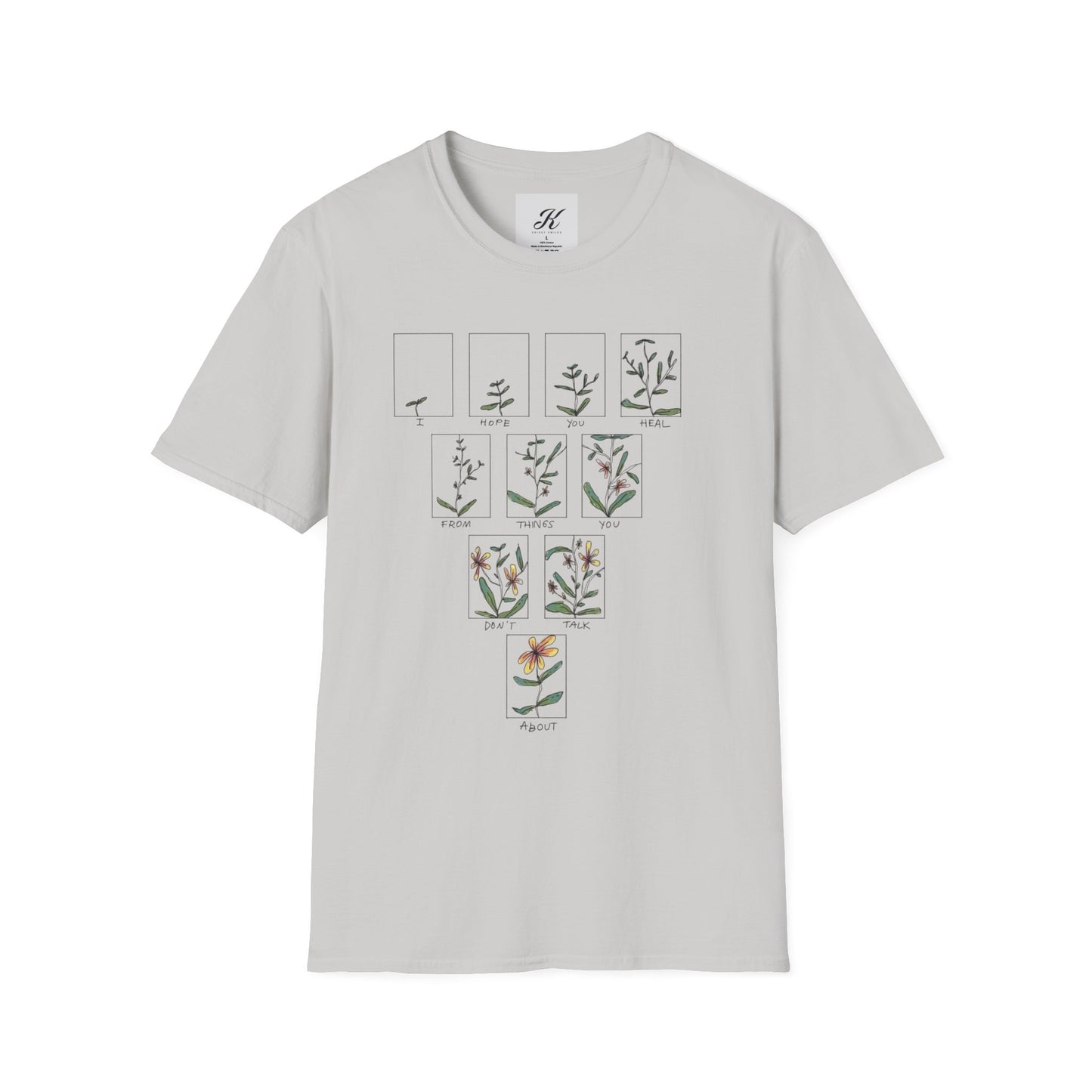 Botanical Illustration Unisex Softstyle T-Shirt for Nature Lovers