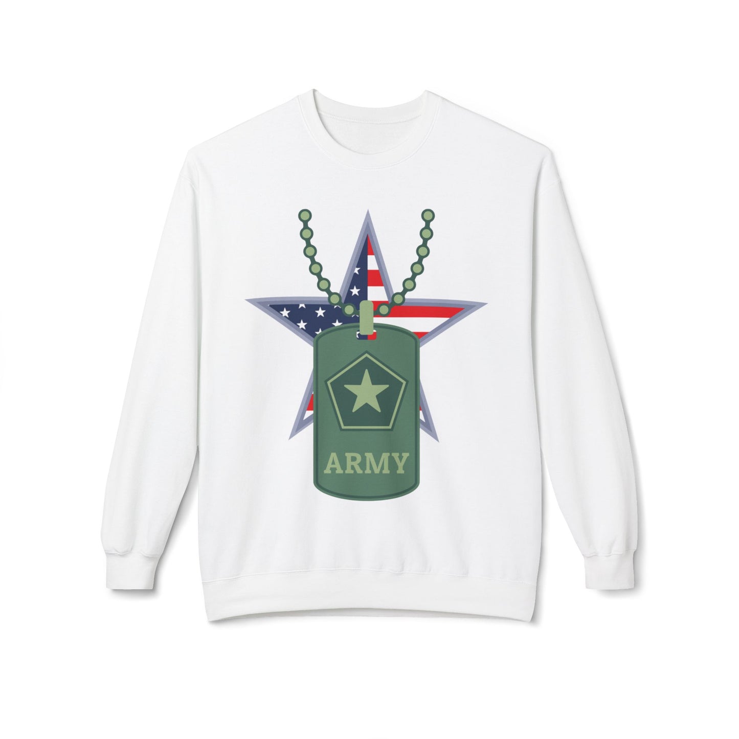 Heroic Army Sweatshirt - Honor Your Soldier with This Softstyle Fleece Crewneck