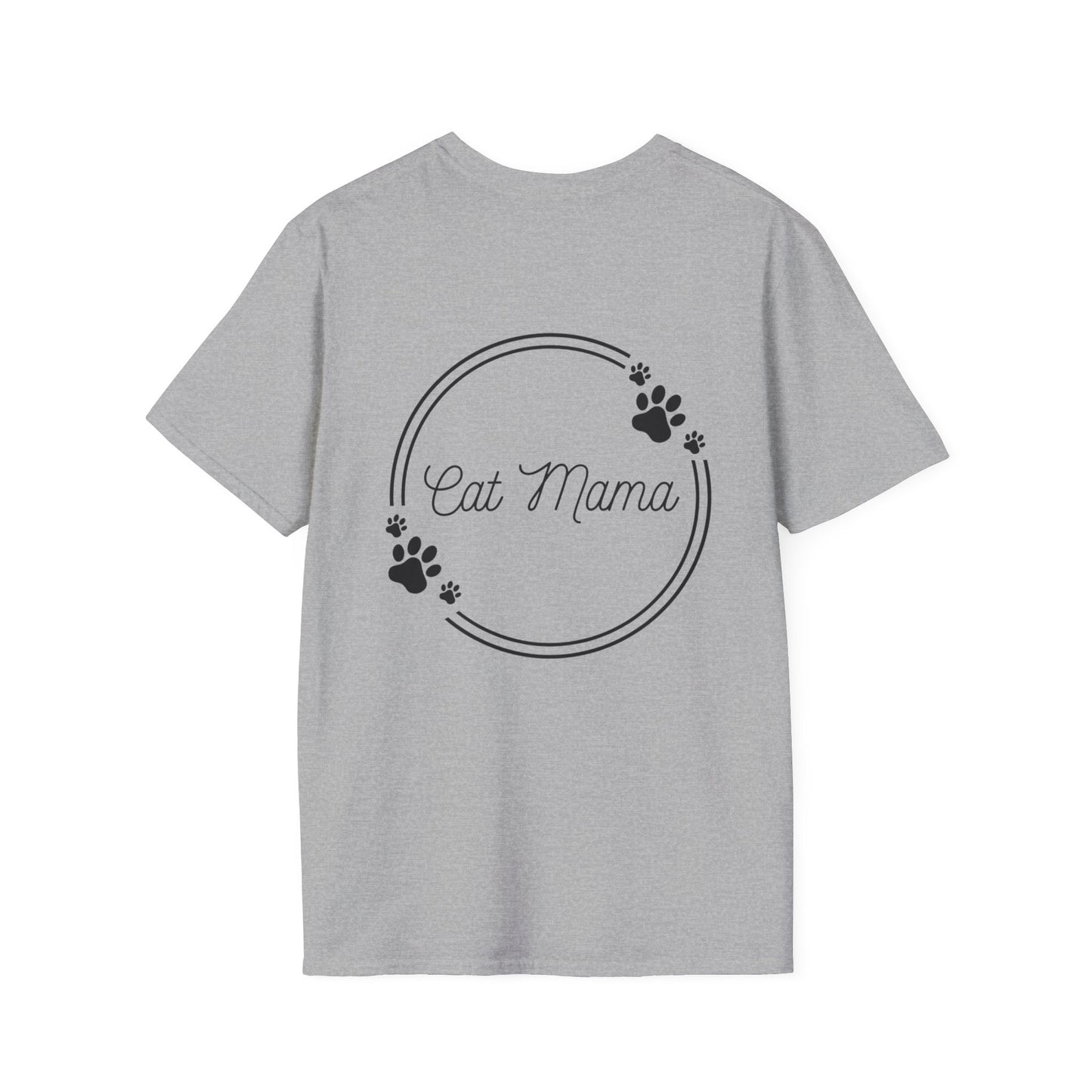 Cute Cat Mama Unisex Softstyle T-Shirt - Perfect Gift for Cat Lovers