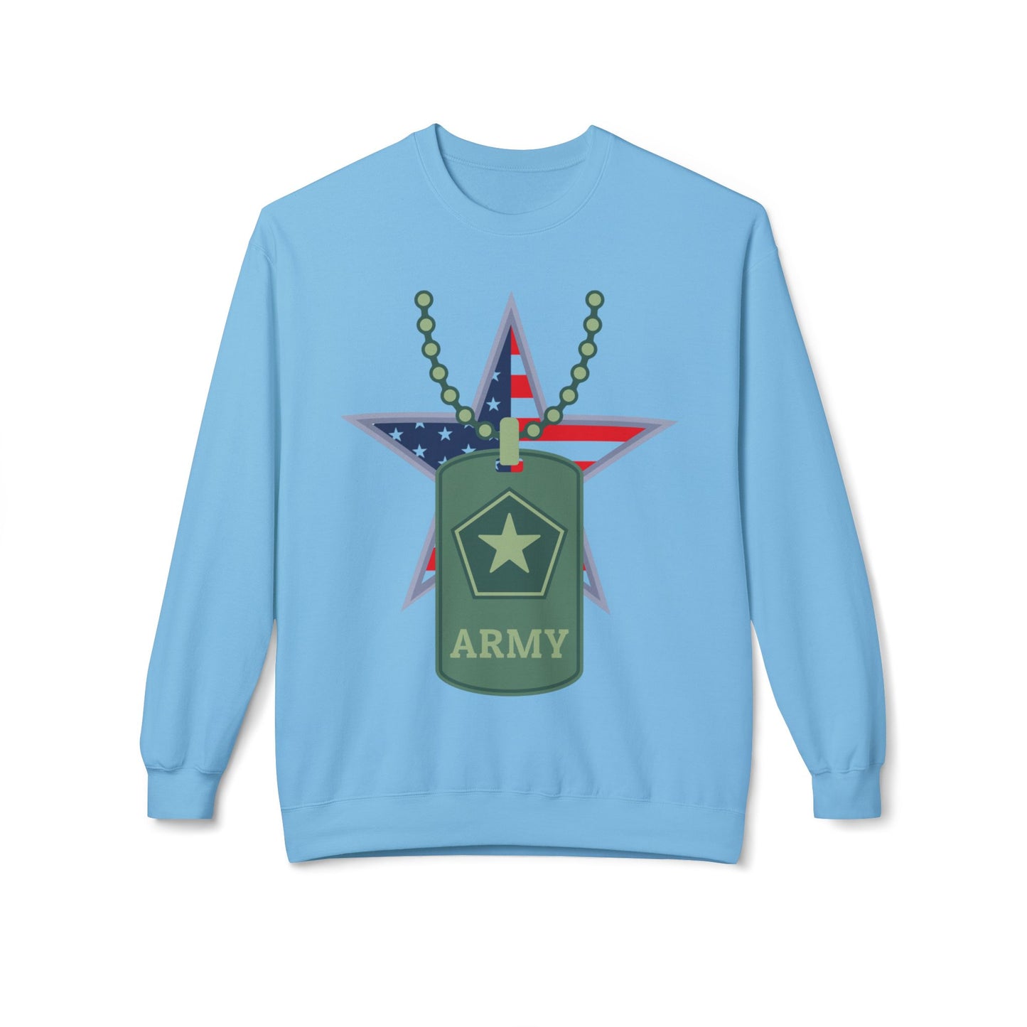 Heroic Army Sweatshirt - Honor Your Soldier with This Softstyle Fleece Crewneck