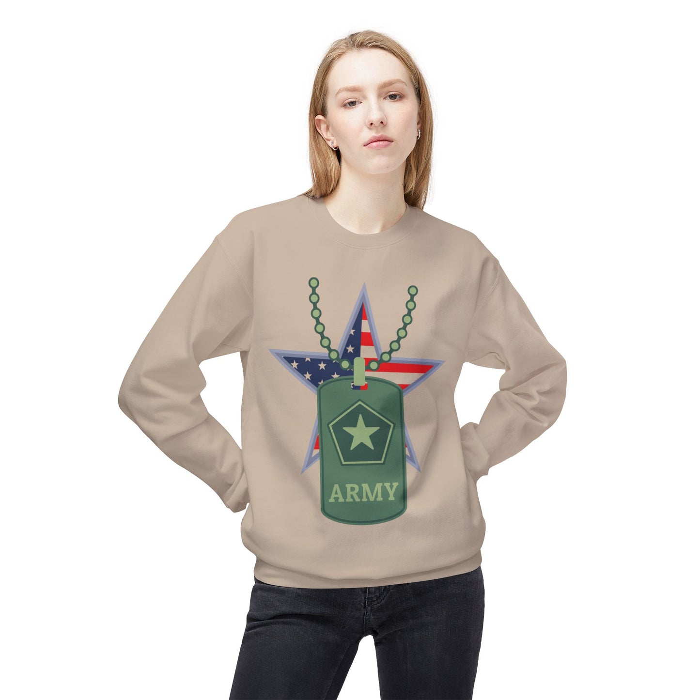 Heroic Army Sweatshirt - My Cousin is a Soldier