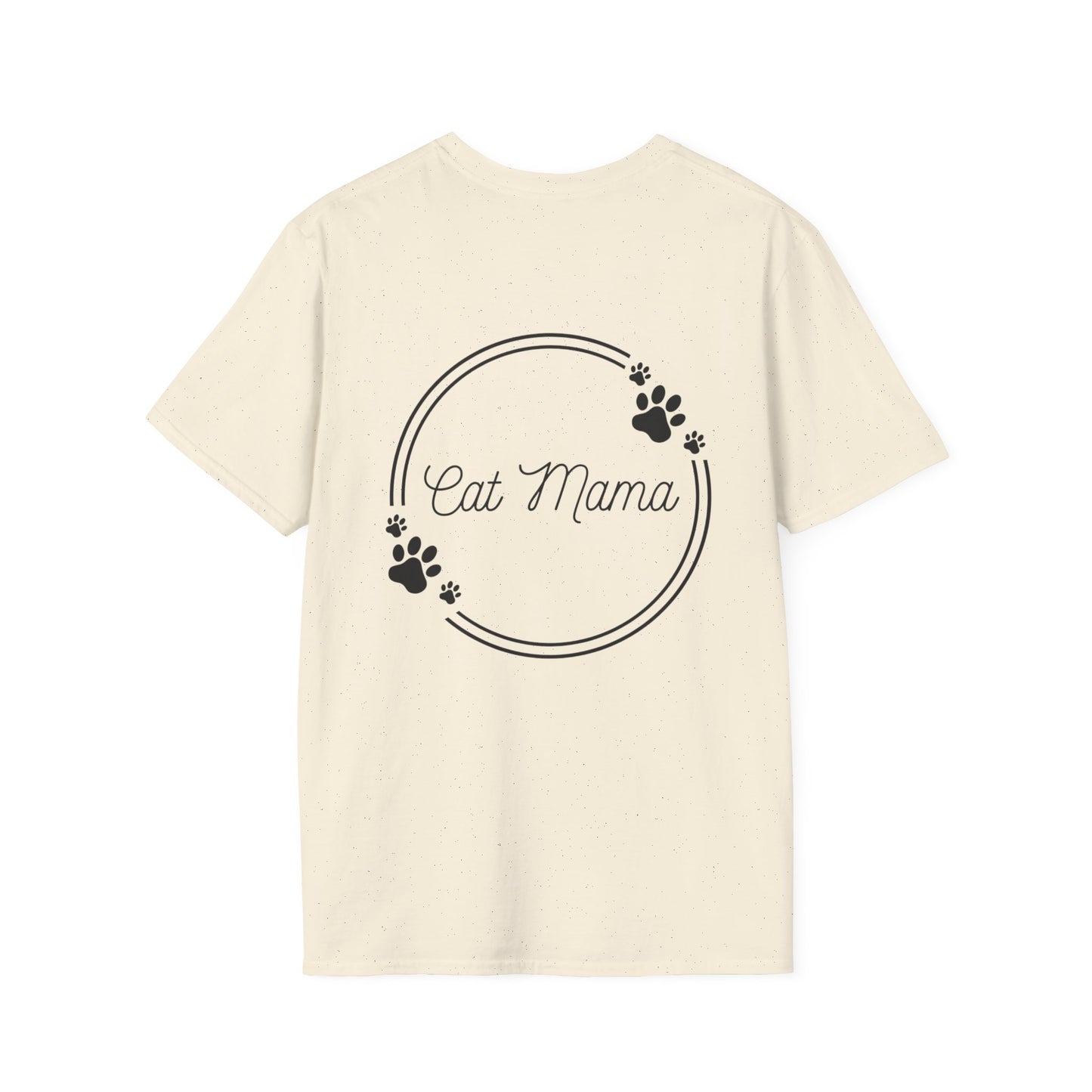 Cute Cat Mama Unisex Softstyle T-Shirt - Perfect Gift for Cat Lovers