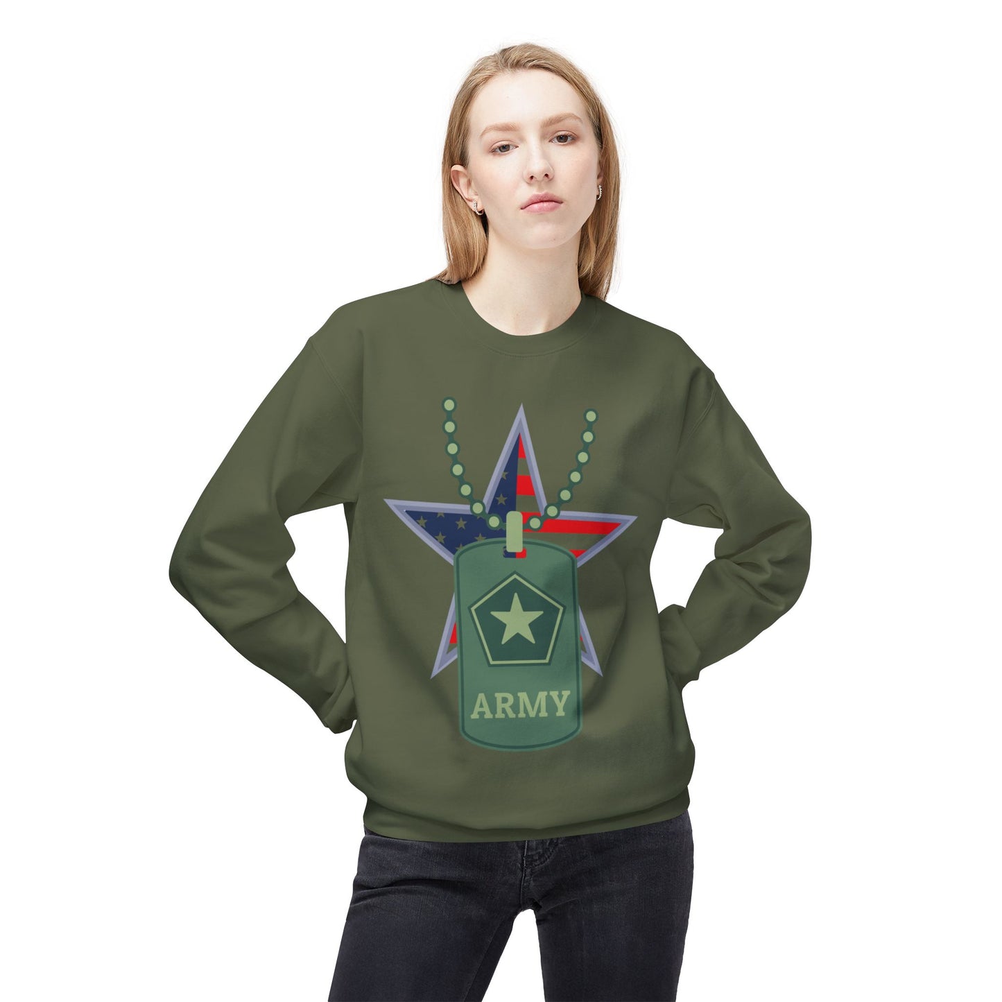 Heroic Army Sweatshirt - My Cousin is a Soldier