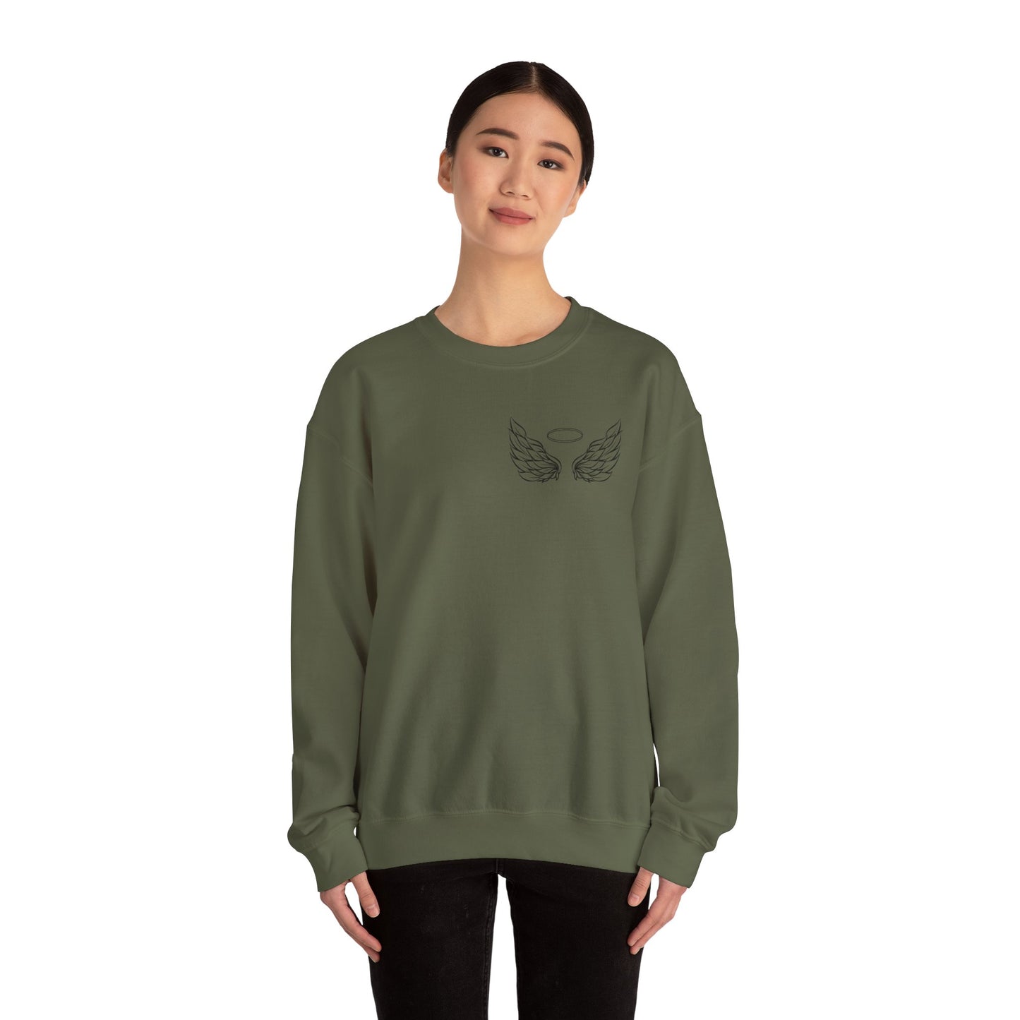 Comforting Angel Wings Crewneck Sweatshirt - Memory of Loved Ones