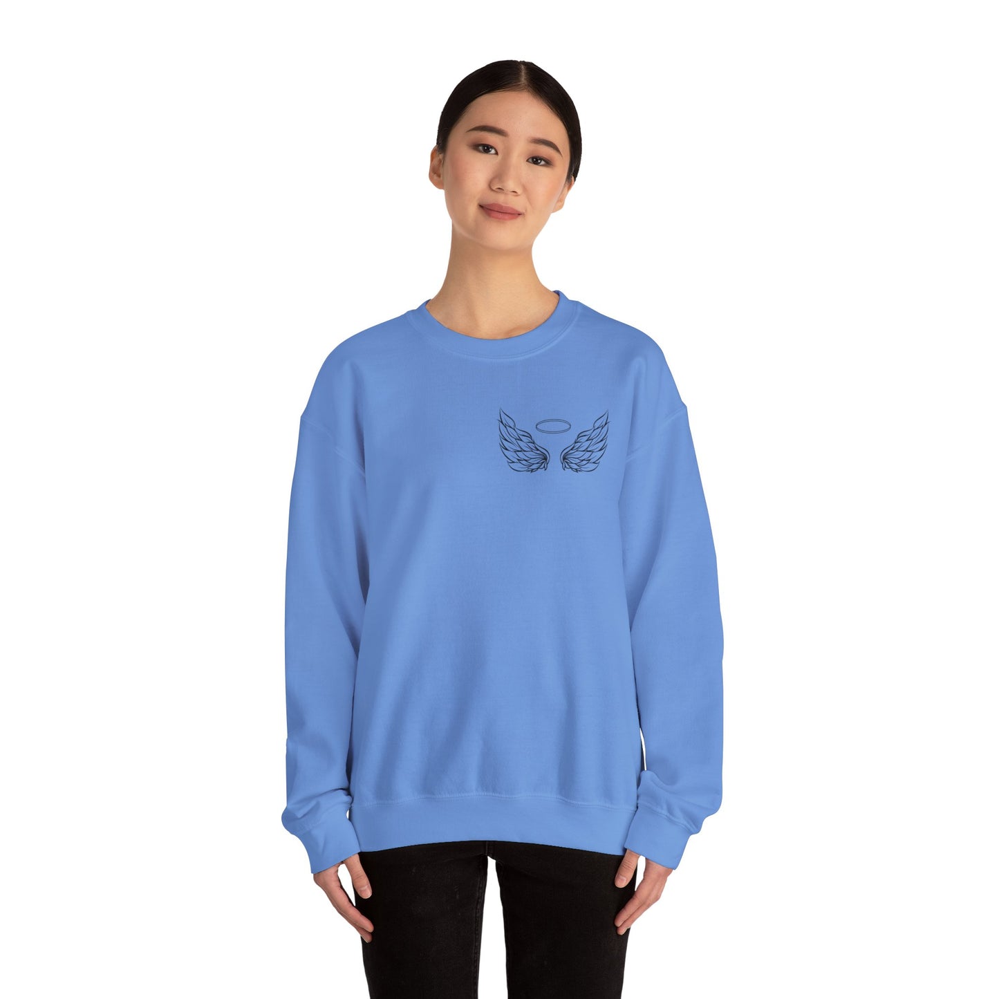 Comforting Angel Wings Crewneck Sweatshirt - Memory of Loved Ones