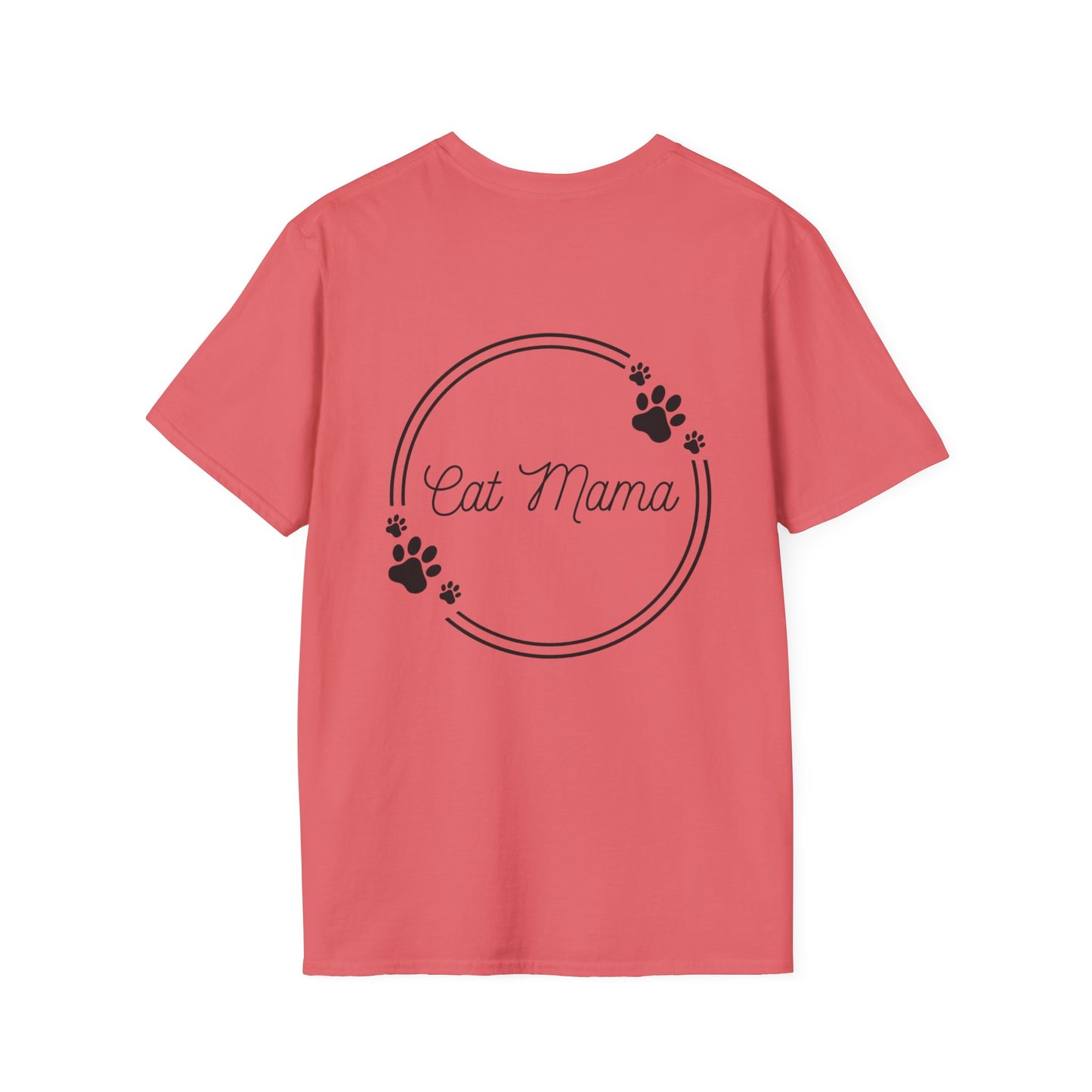 Cute Cat Mama Unisex Softstyle T-Shirt - Perfect Gift for Cat Lovers