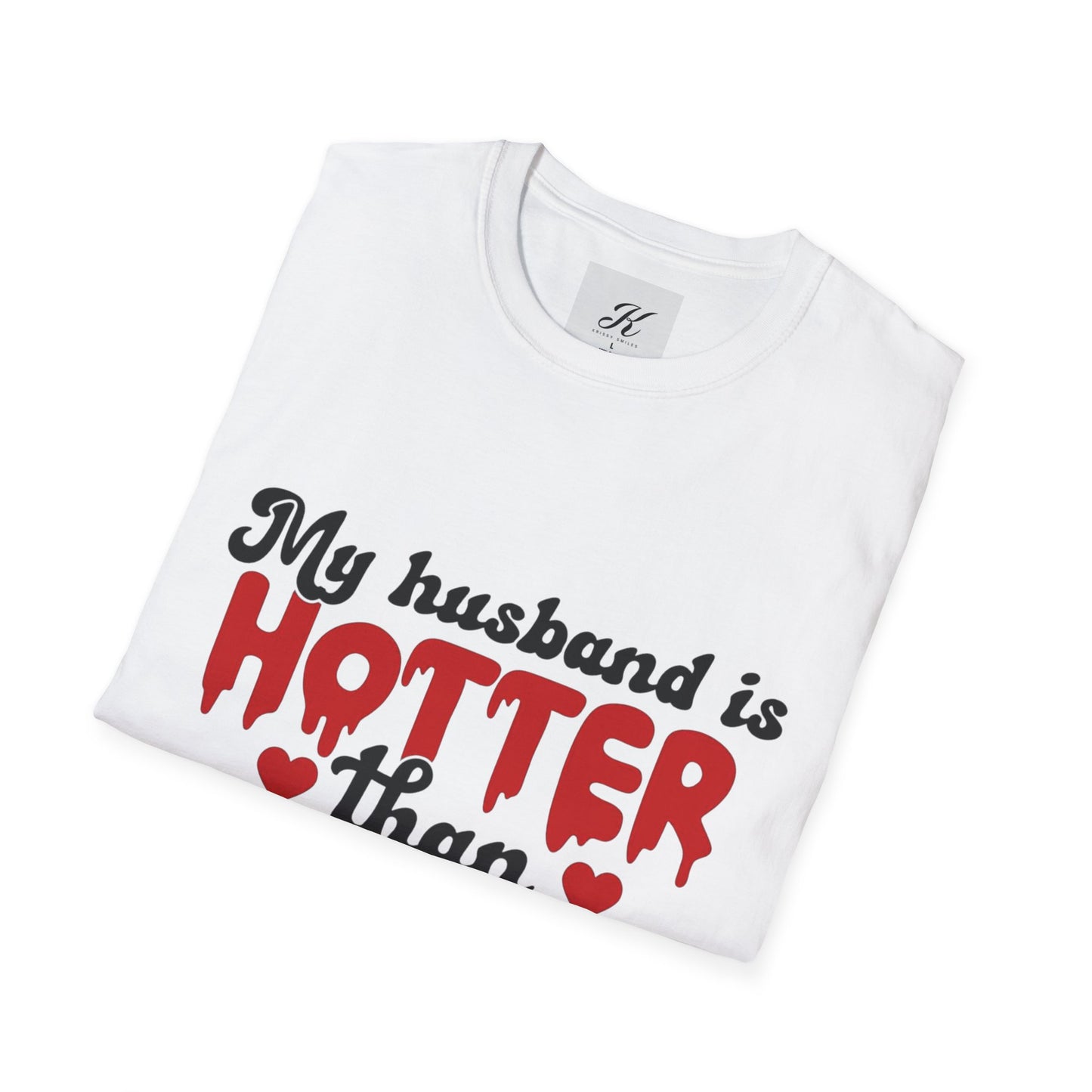 Funny Husband Hotter Than Coffee Tee - Unisex Softstyle T-Shirt