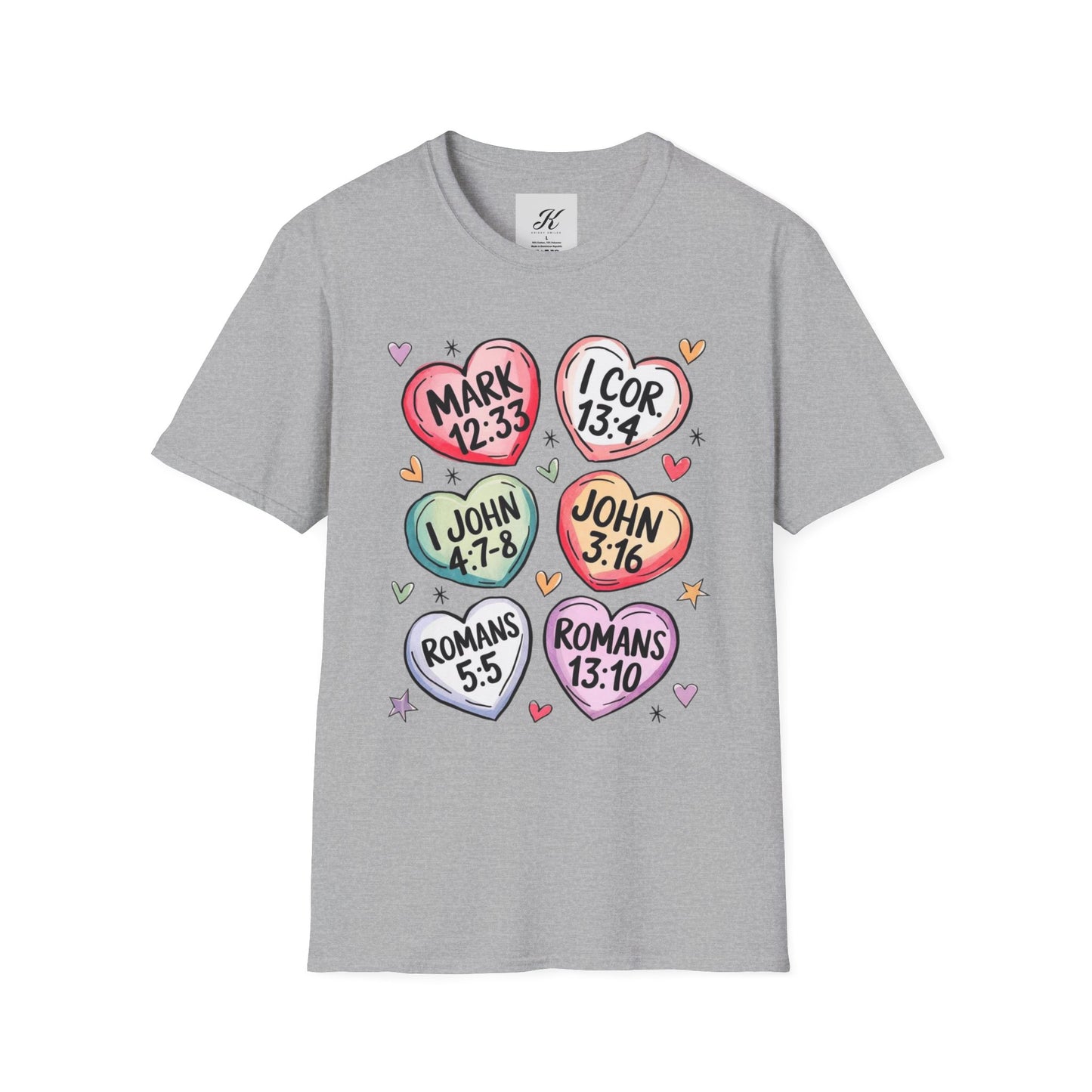 Inspirational Scripture Heart T-Shirt for All Occasions