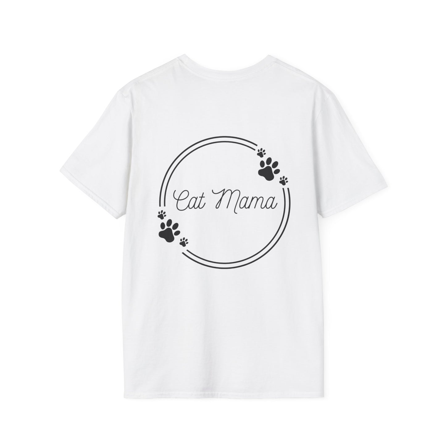 Cute Cat Mama Unisex Softstyle T-Shirt - Perfect Gift for Cat Lovers