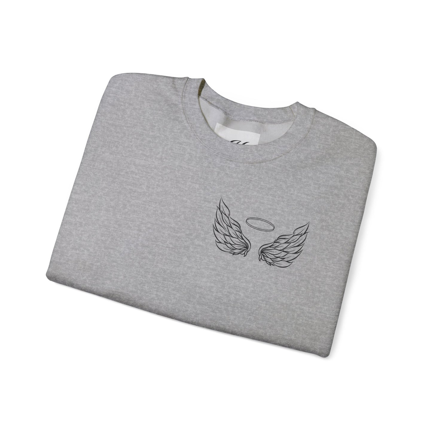 Comforting Angel Wings Crewneck Sweatshirt - Memory of Loved Ones