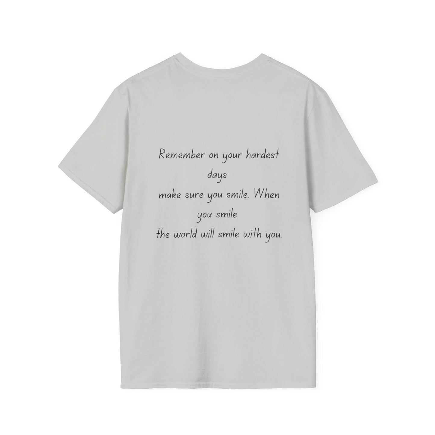 Inspirational Unisex Softstyle T-Shirt - 'Remember to Smile' Design