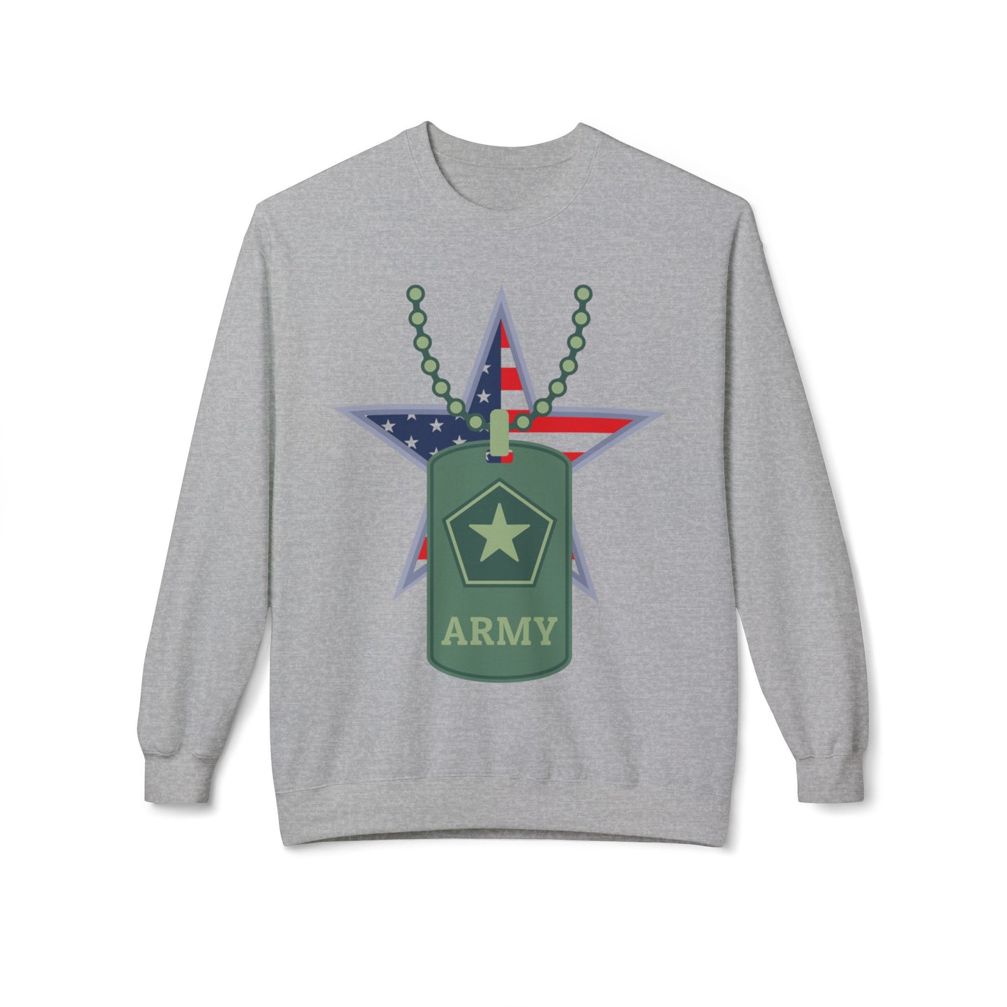 Heroic Army Sweatshirt - Honor Your Soldier with This Softstyle Fleece Crewneck