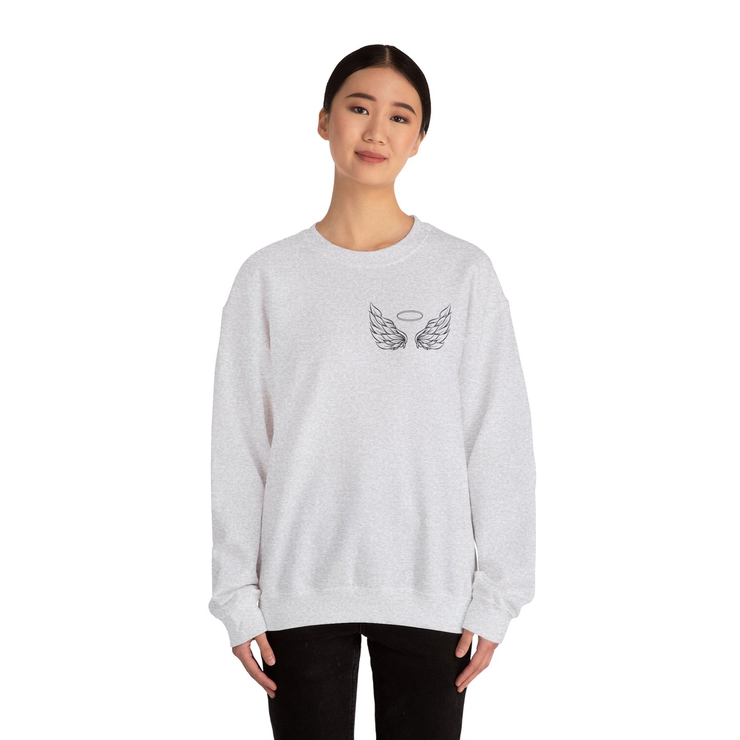 Comforting Angel Wings Crewneck Sweatshirt - Memory of Loved Ones