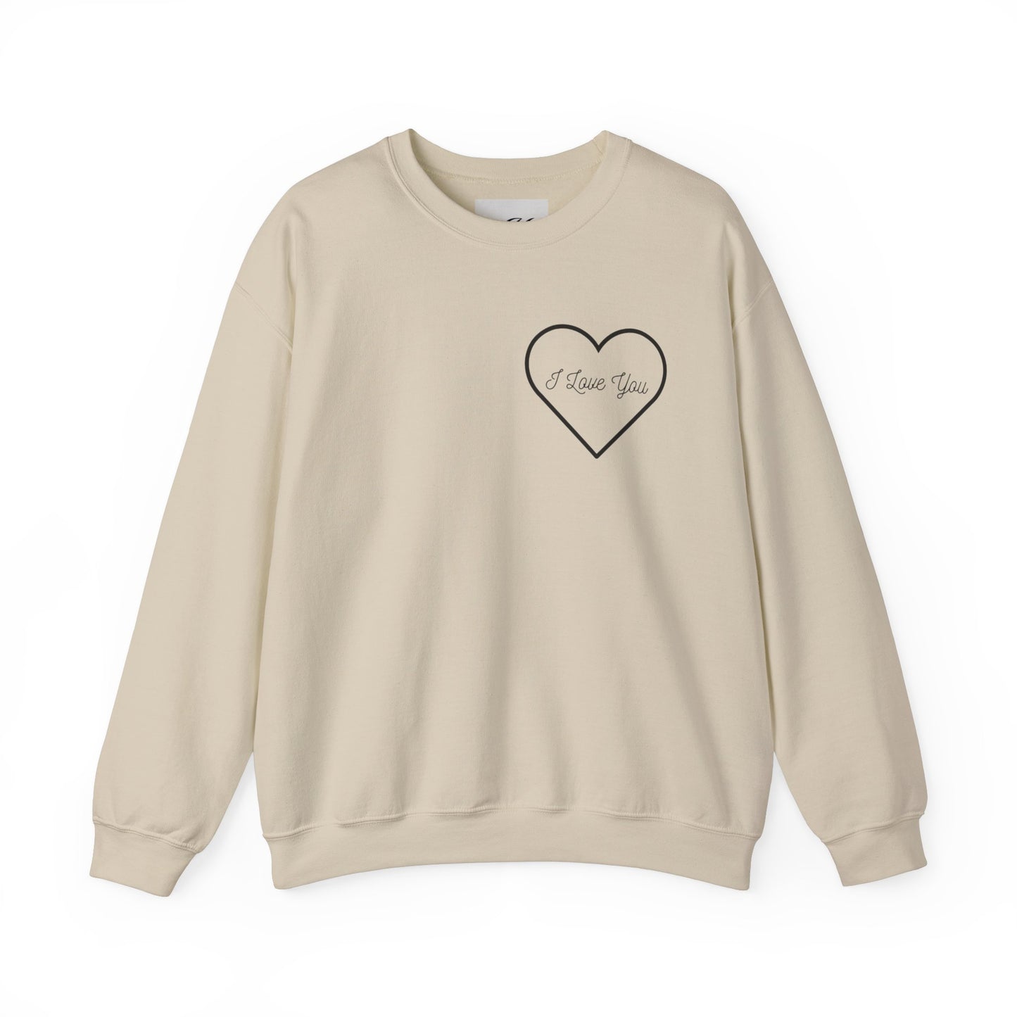 Unisex Love & Royalty Crewneck Sweatshirt - "I Love You" & "His Queen Forever and Always" Design