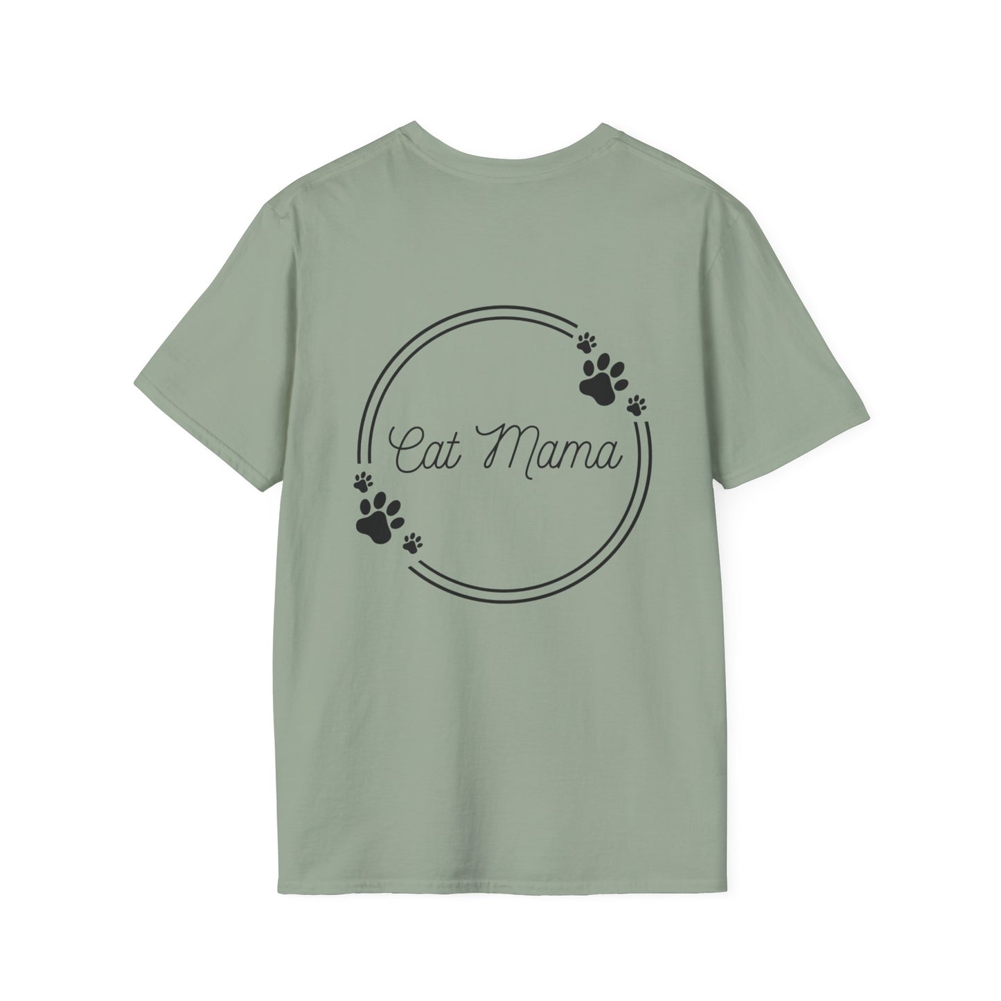 Cute Cat Mama Unisex Softstyle T-Shirt - Perfect Gift for Cat Lovers