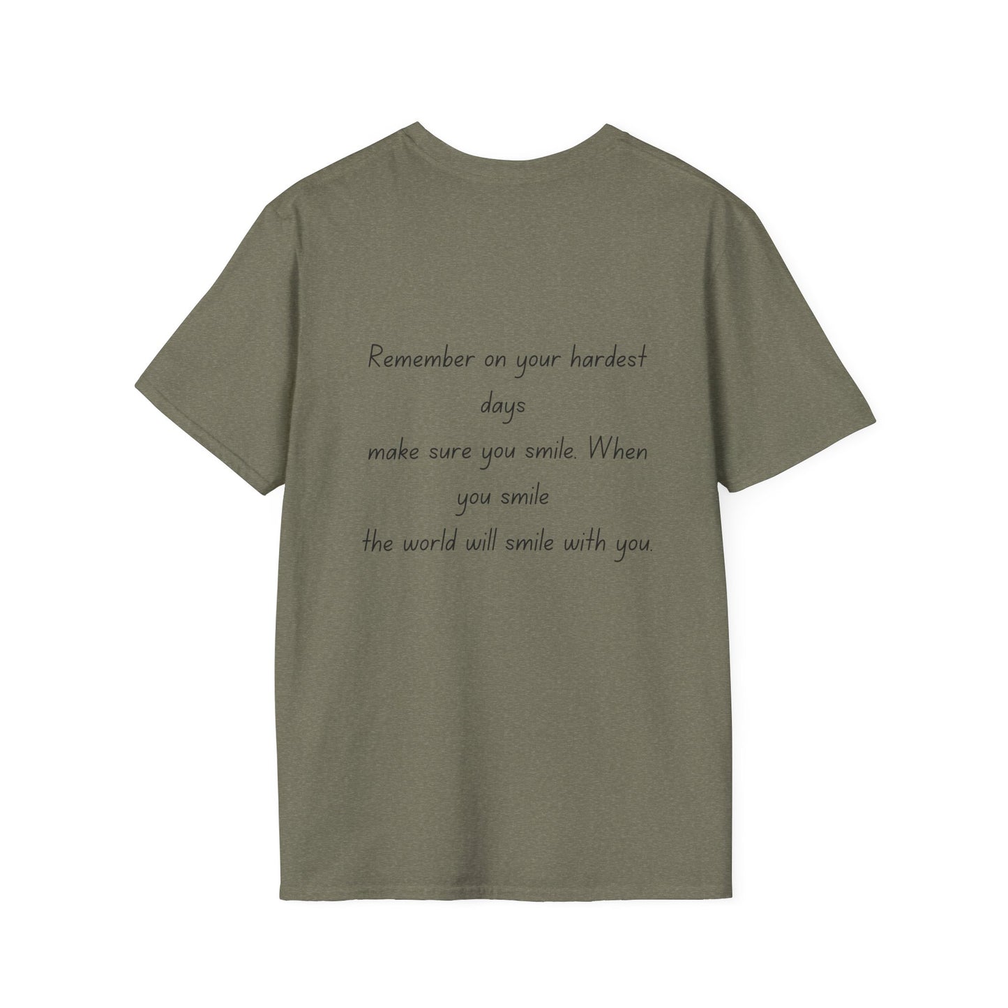 Inspirational Unisex Softstyle T-Shirt - 'Remember to Smile' Design