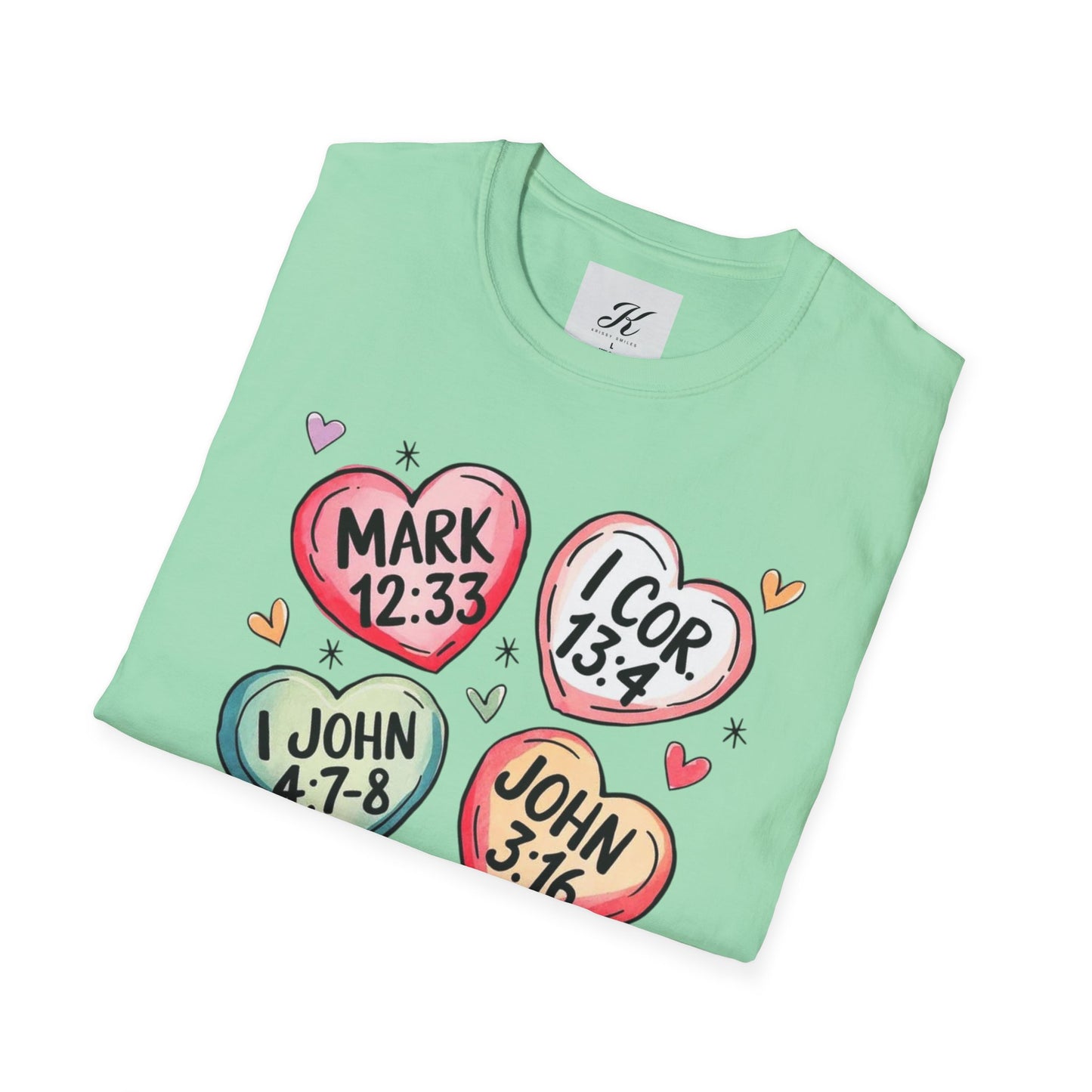 Inspirational Scripture Heart T-Shirt for All Occasions