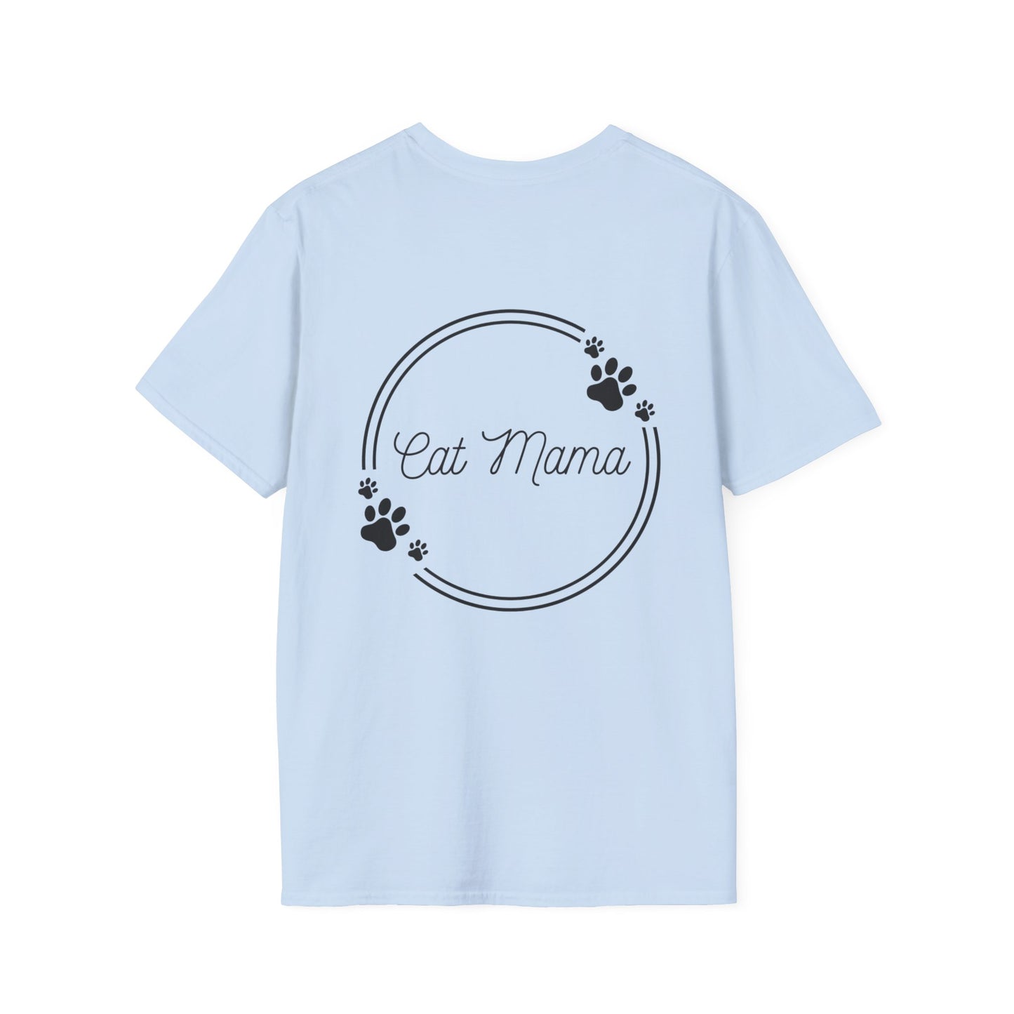 Cute Cat Mama Unisex Softstyle T-Shirt - Perfect Gift for Cat Lovers