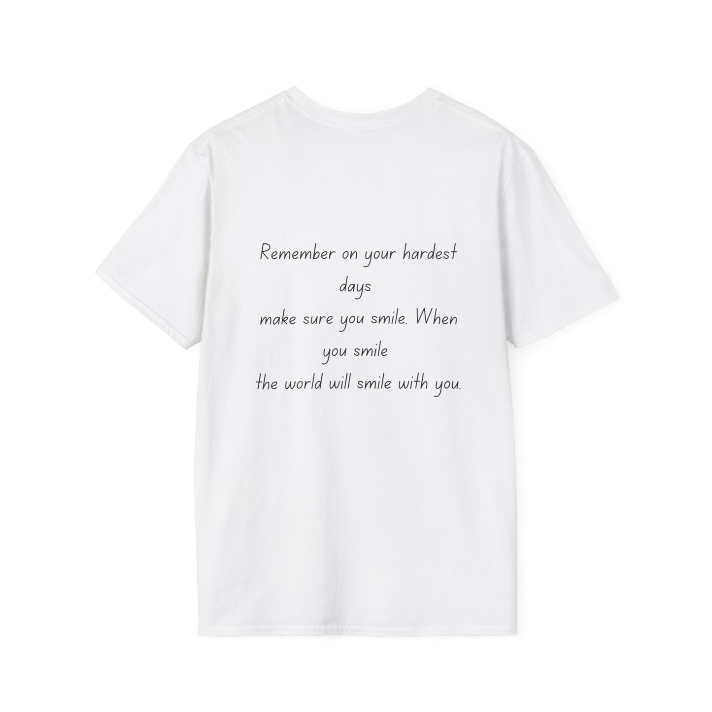 Inspirational Unisex Softstyle T-Shirt - 'Remember to Smile' Design