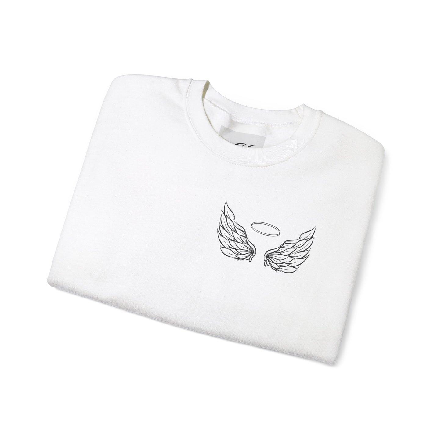 Comforting Angel Wings Crewneck Sweatshirt - Memory of Loved Ones