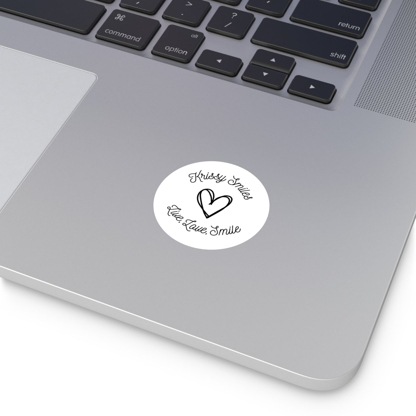 Live Love Smile Round Stickers - Indoor/Outdoor Decorative Decals