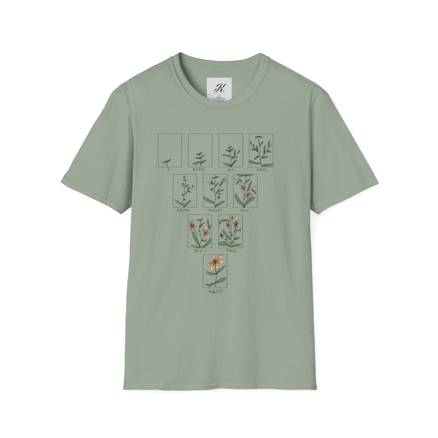 Botanical Illustration Unisex Softstyle T-Shirt for Nature Lovers