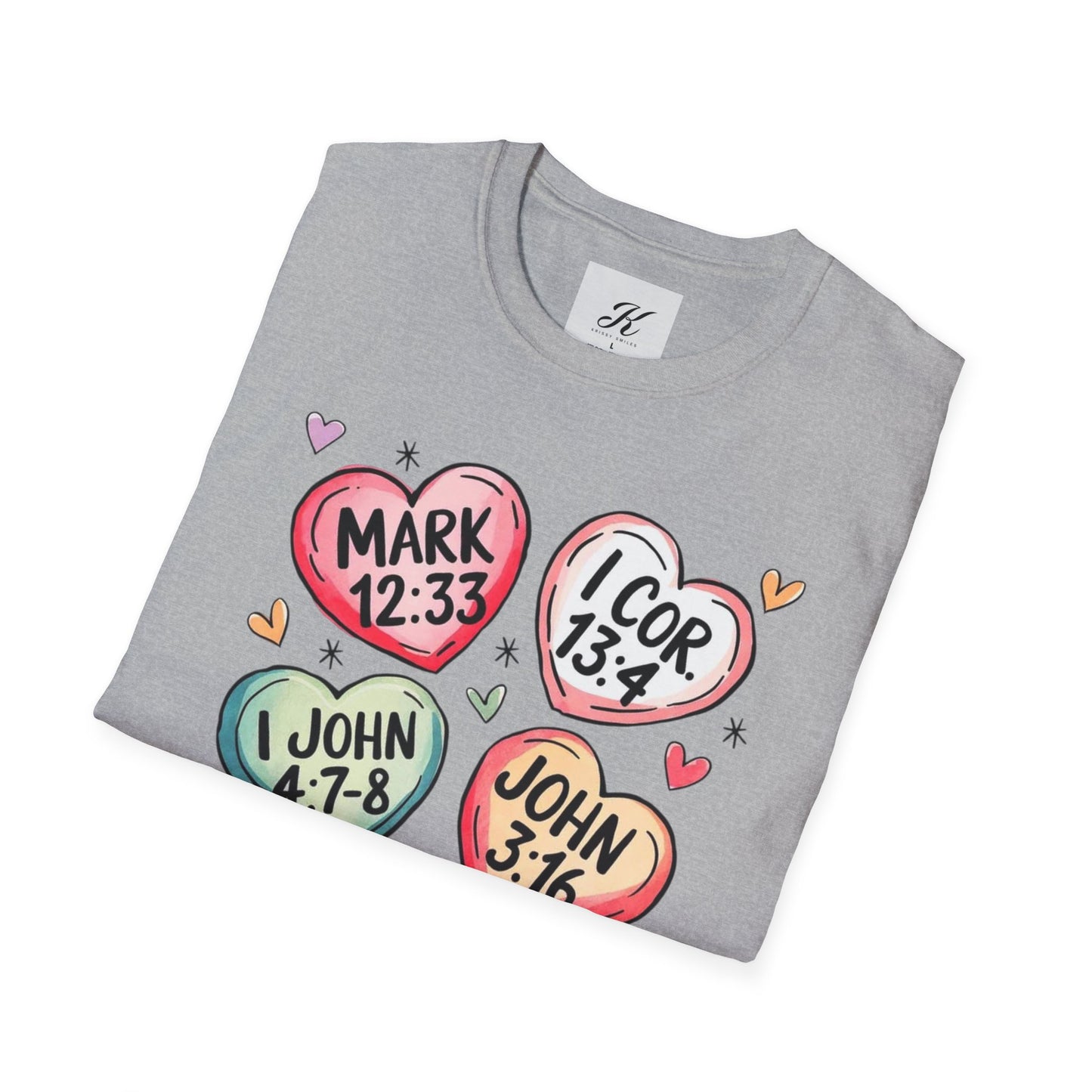 Inspirational Scripture Heart T-Shirt for All Occasions