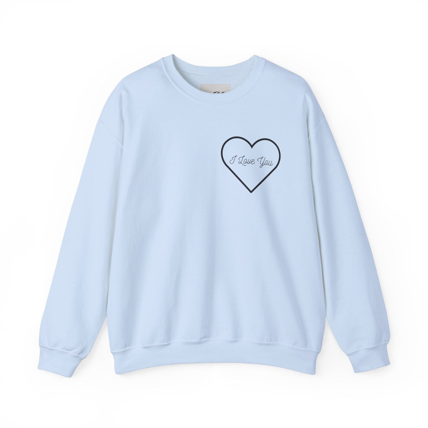 Unisex Love & Royalty Crewneck Sweatshirt - "I Love You" & "His Queen Forever and Always" Design