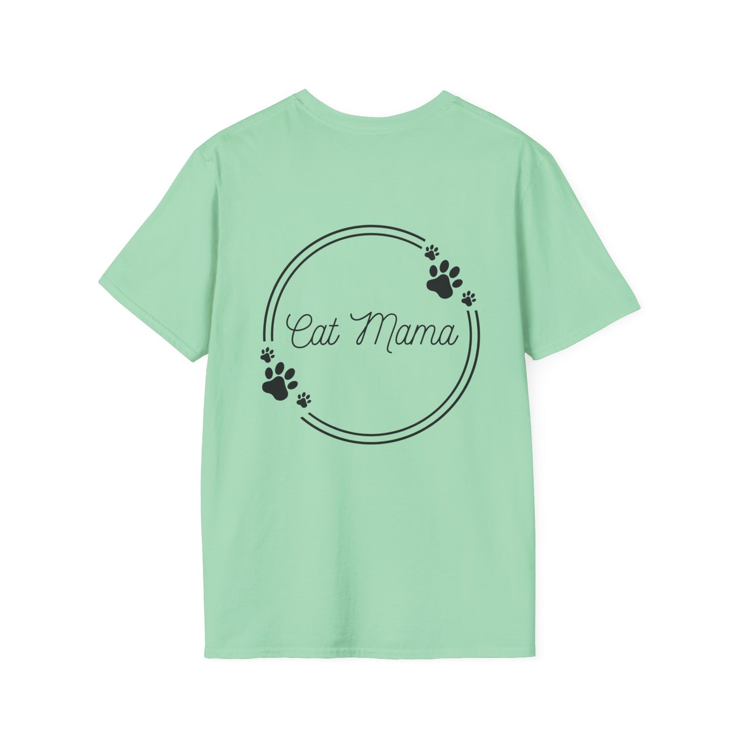 Cute Cat Mama Unisex Softstyle T-Shirt - Perfect Gift for Cat Lovers