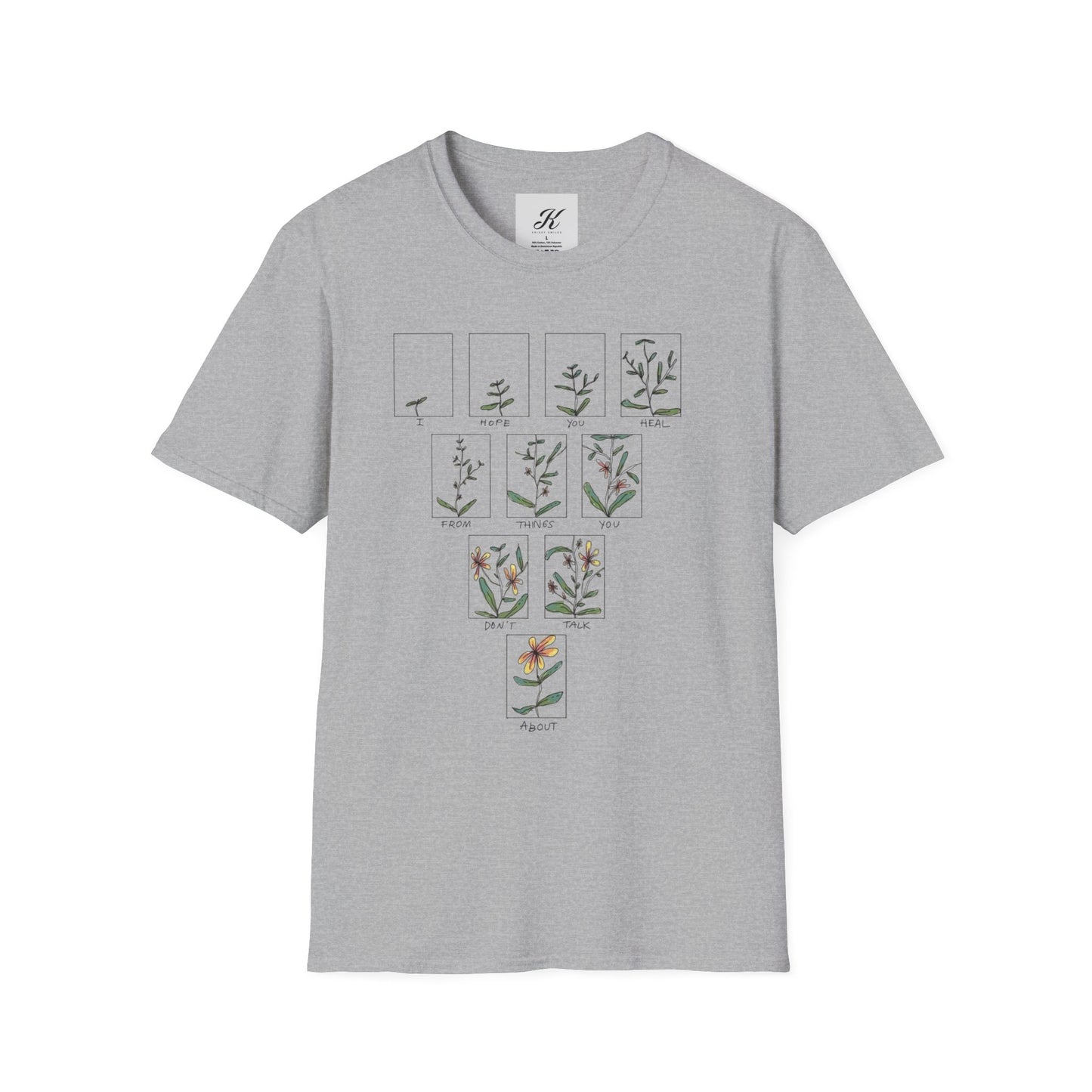 Botanical Illustration Unisex Softstyle T-Shirt for Nature Lovers