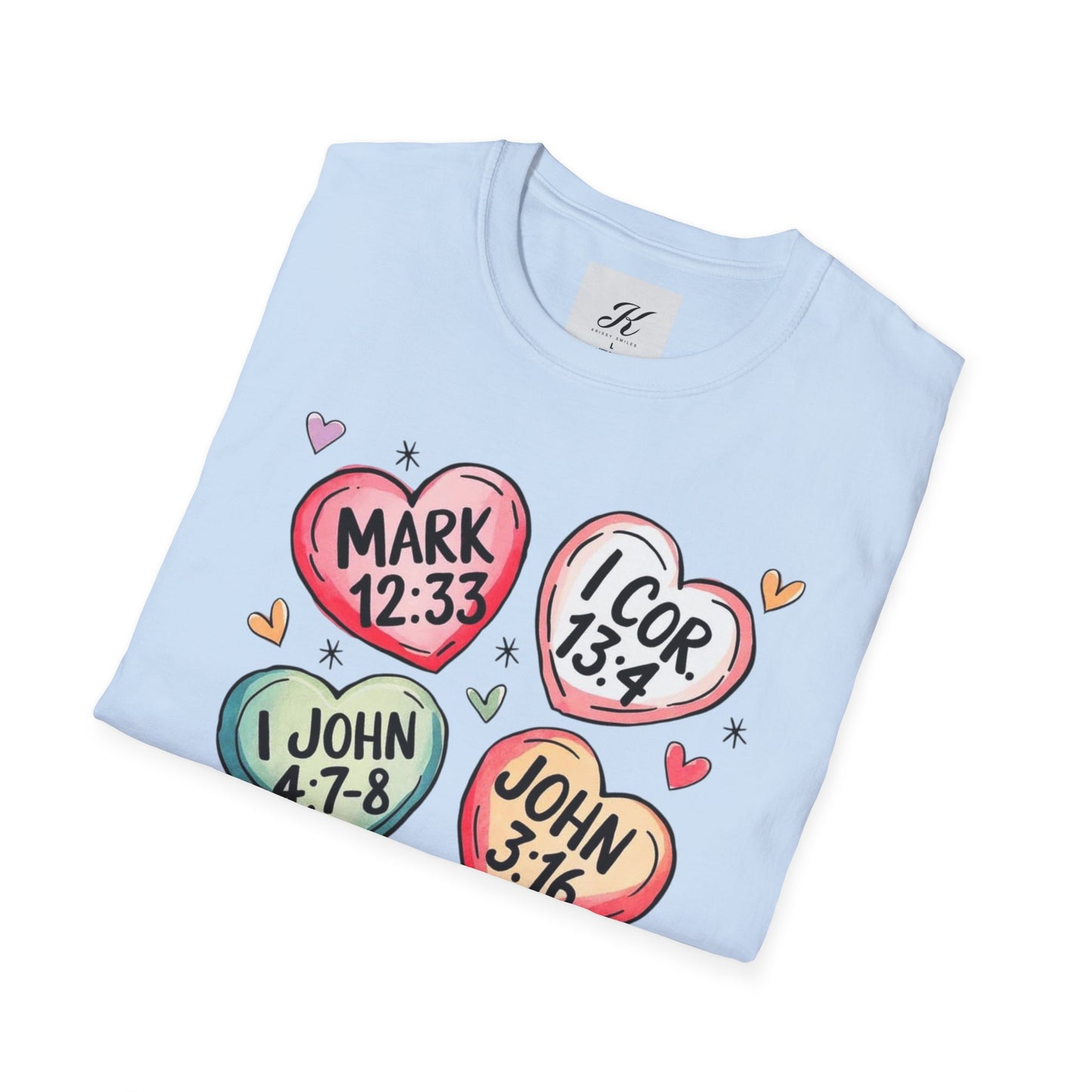 Inspirational Scripture Heart T-Shirt for All Occasions