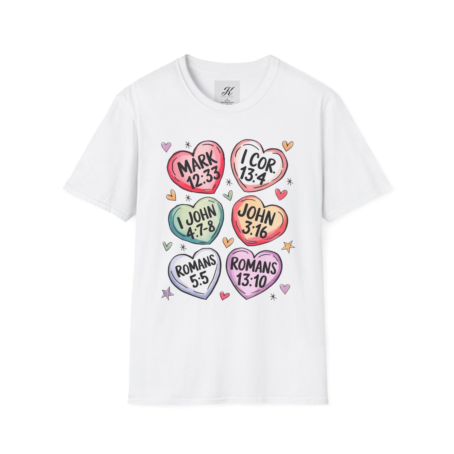 Inspirational Scripture Heart T-Shirt for All Occasions