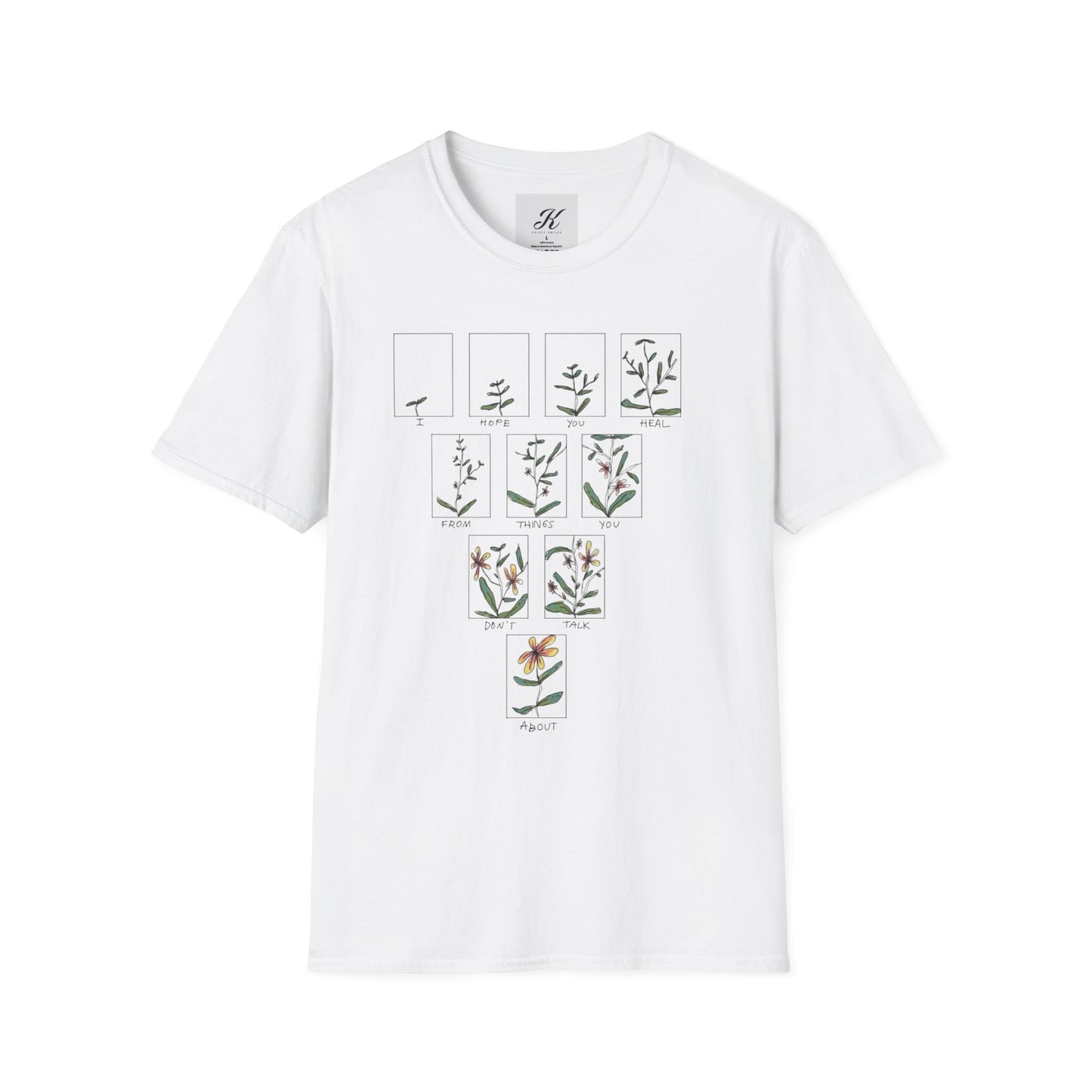 Botanical Illustration Unisex Softstyle T-Shirt for Nature Lovers