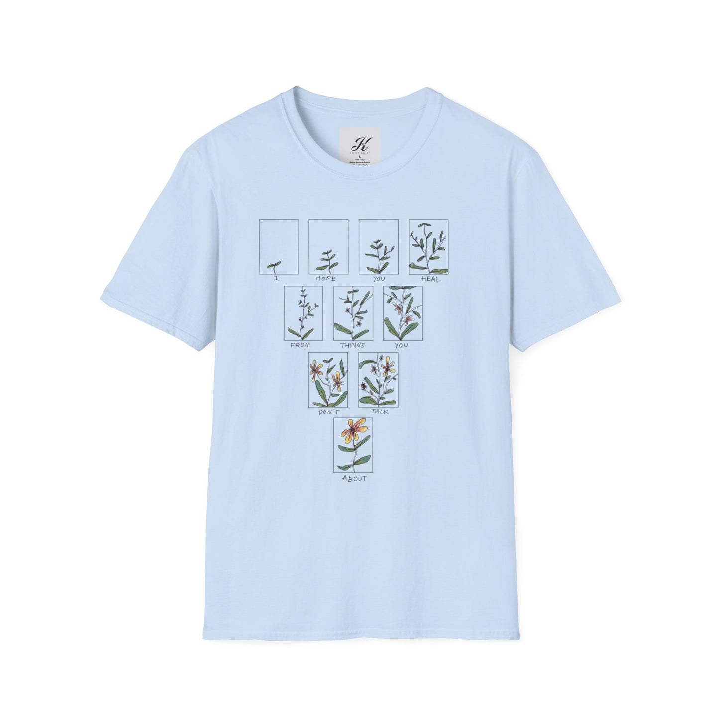 Botanical Illustration Unisex Softstyle T-Shirt for Nature Lovers