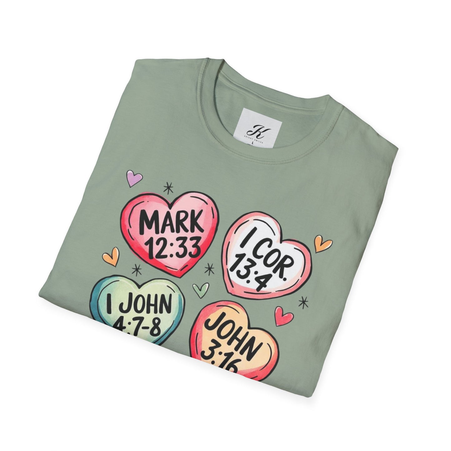 Inspirational Scripture Heart T-Shirt for All Occasions