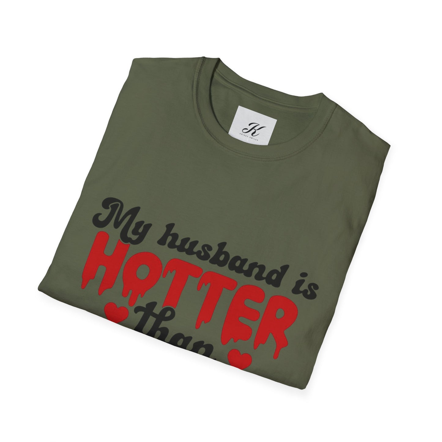 Funny Husband Hotter Than Coffee Tee - Unisex Softstyle T-Shirt