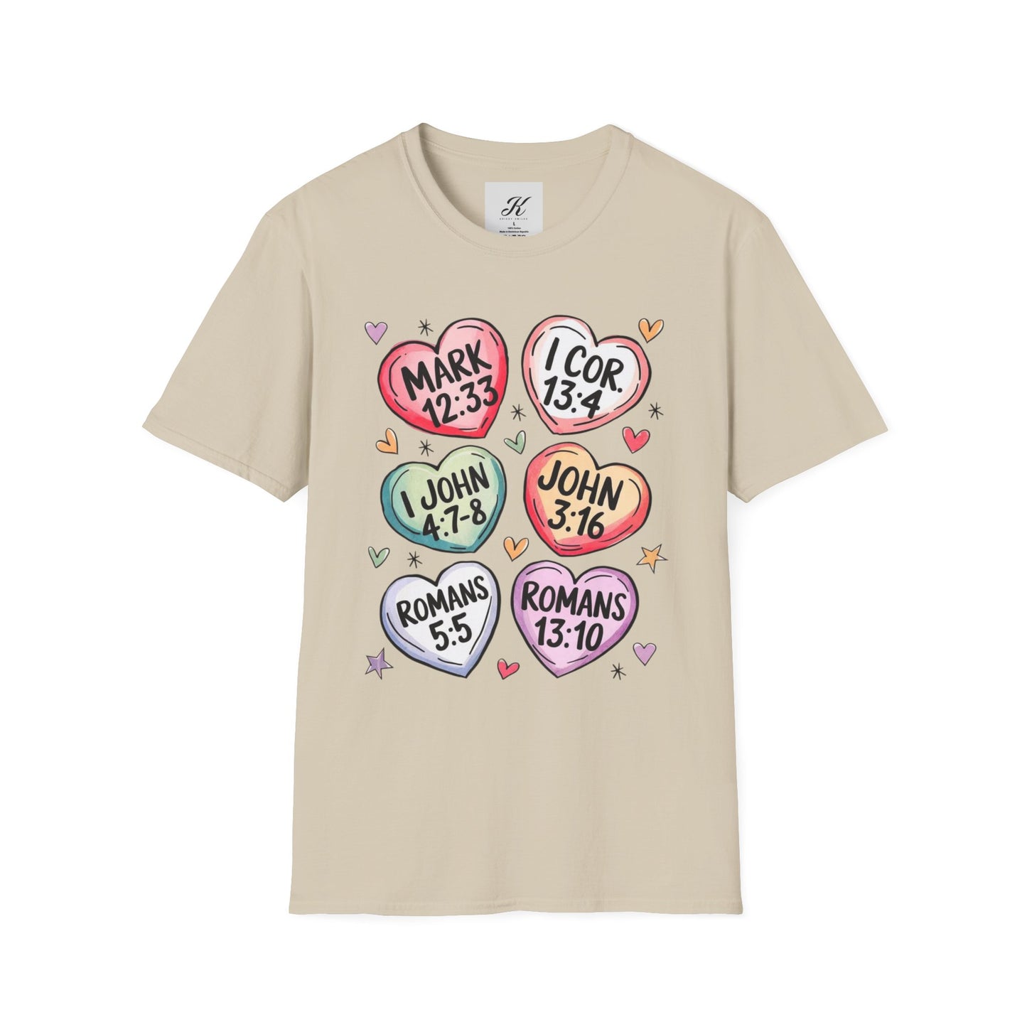 Inspirational Scripture Heart T-Shirt for All Occasions