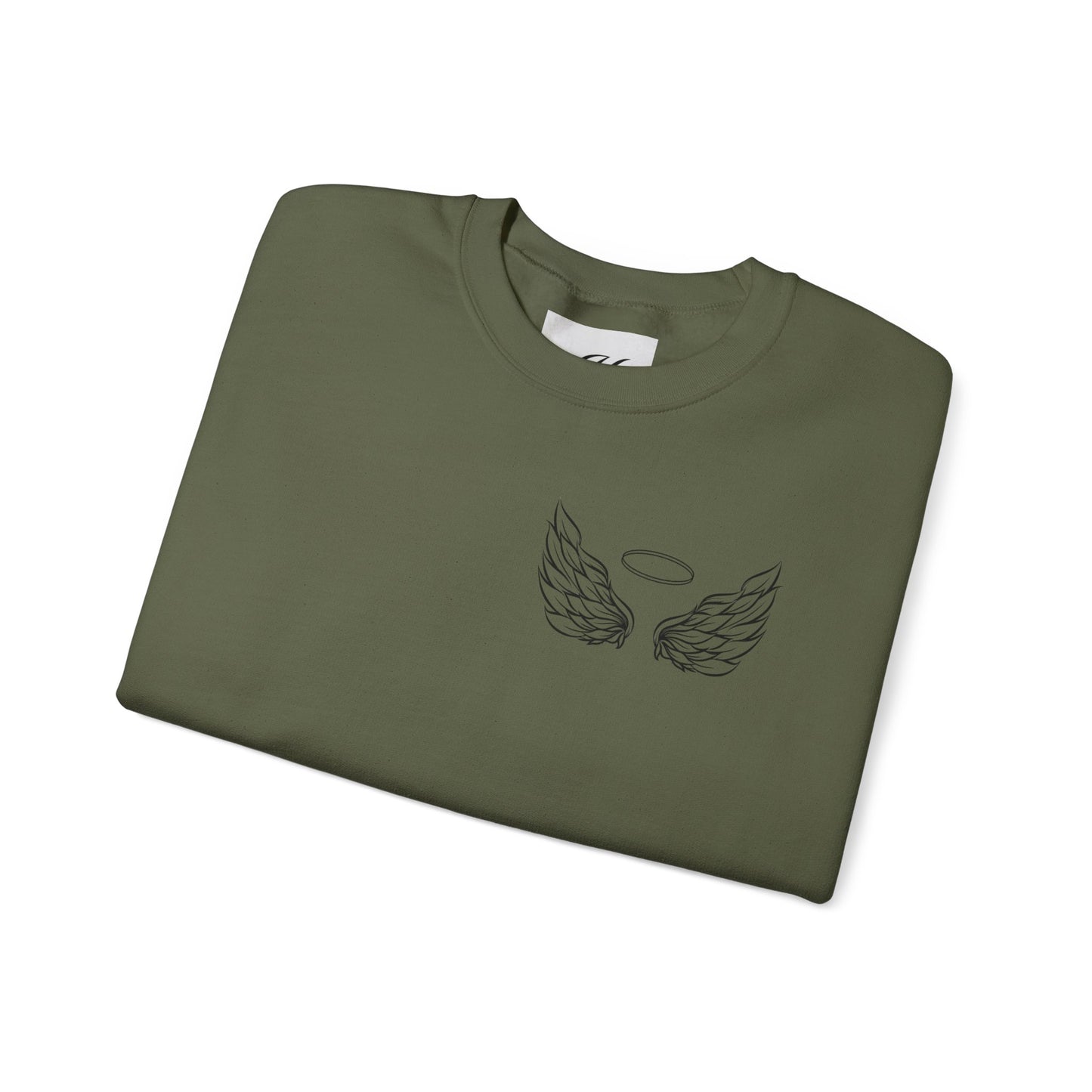 Comforting Angel Wings Crewneck Sweatshirt - Memory of Loved Ones