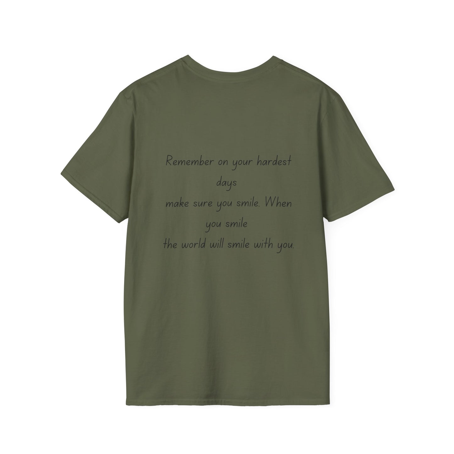 Inspirational Unisex Softstyle T-Shirt - 'Remember to Smile' Design